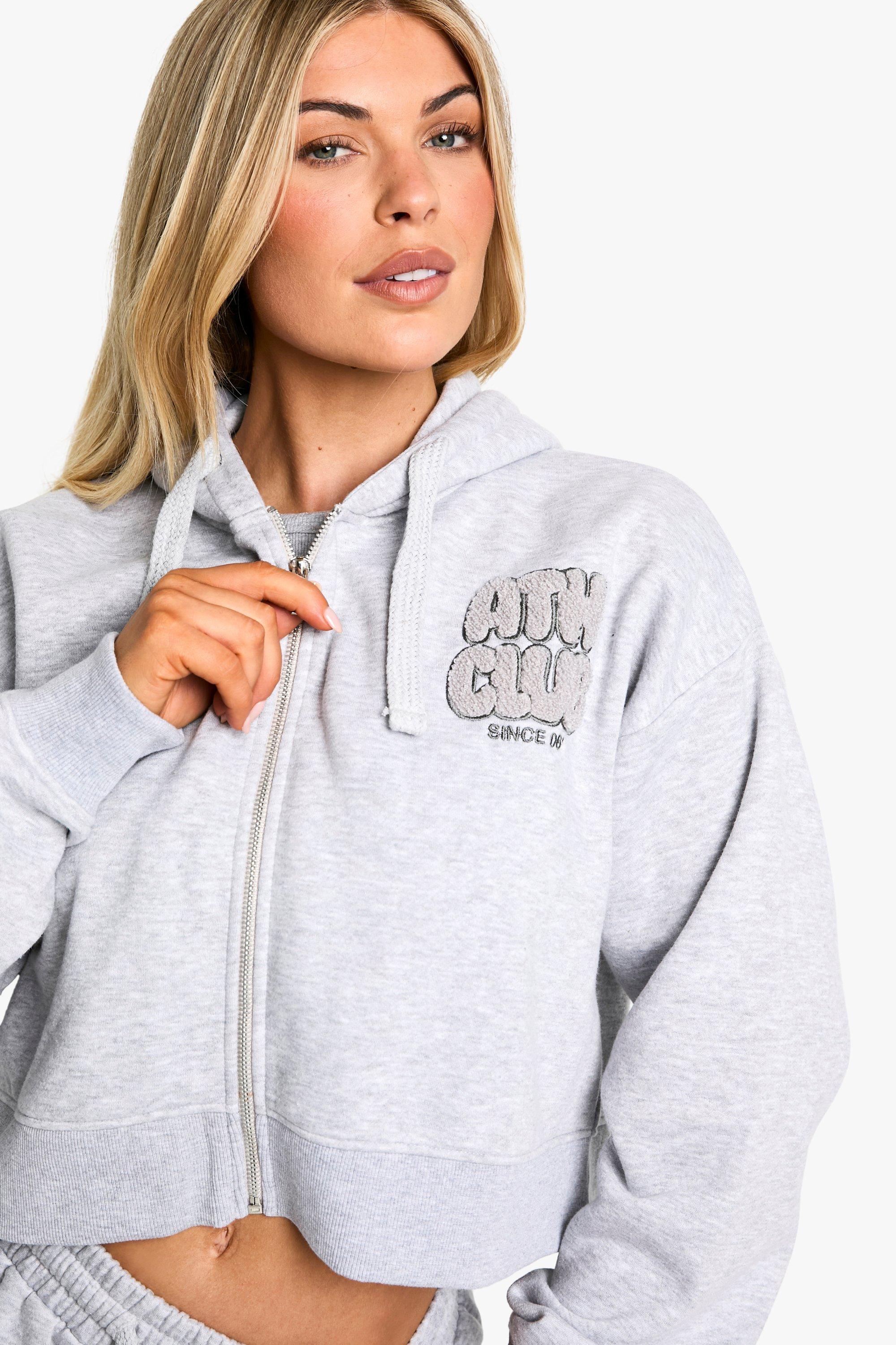 Towelling hoodie women's hotsell